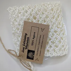Sisal Exfoliating Washcloth - 100% Agave, Exfoliating Sisal, Soft and Gentle, Ideal for Daily Use, Smooth Skincare Bath
