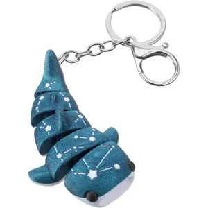 Shark Keychain Ocean Themed Keychains Cute Whale Shark Key Chain Cool Bag Charms Accessories for Hangbags Backpacks Car Keys Fun Keyrings Gift for Women Men Birthday Anniversary Graduation
