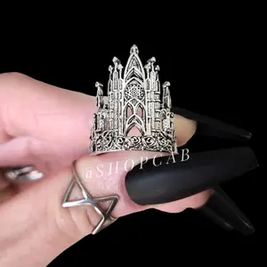 Gothic Cathedral Ring 003 - Antique Silver