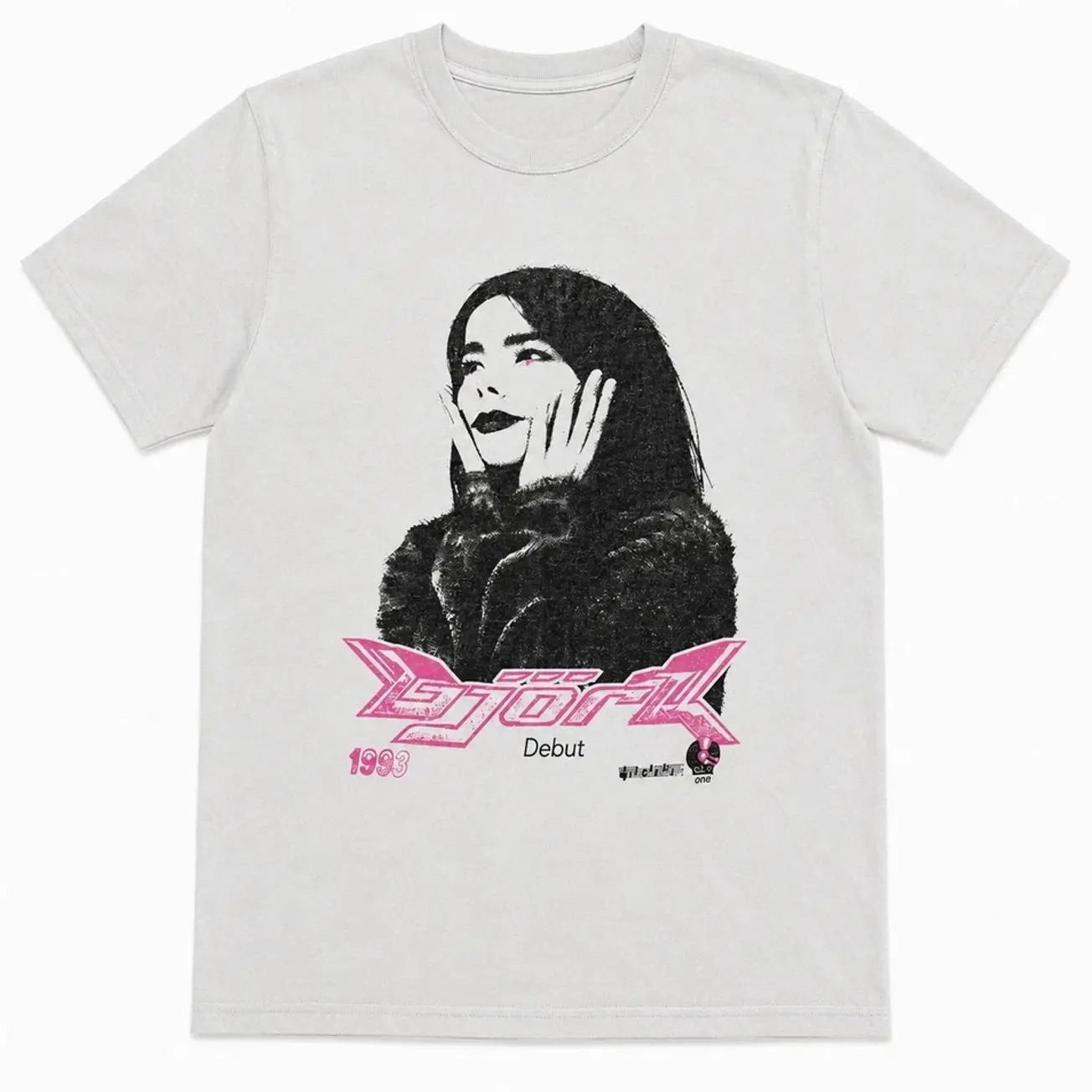 Bjork Homogenic Shirt, Retro Vibes Graphic Tee, Music Fan White Cotton T-shirt X95