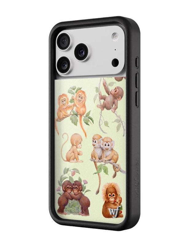 Wildflower Cases - Monkey Biz, Limited Edition iPhone Case | Animal Cute Trendy Durable Protection Protective Smartphone Cover