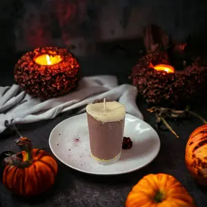 Apple Maple Bourbon - Soy Wax Concrete Pillar Candle