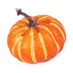 Artificial Pumpkin Foam Decors Pumpkins Ornament for Farmhouse Thanksgiving Decorations Home