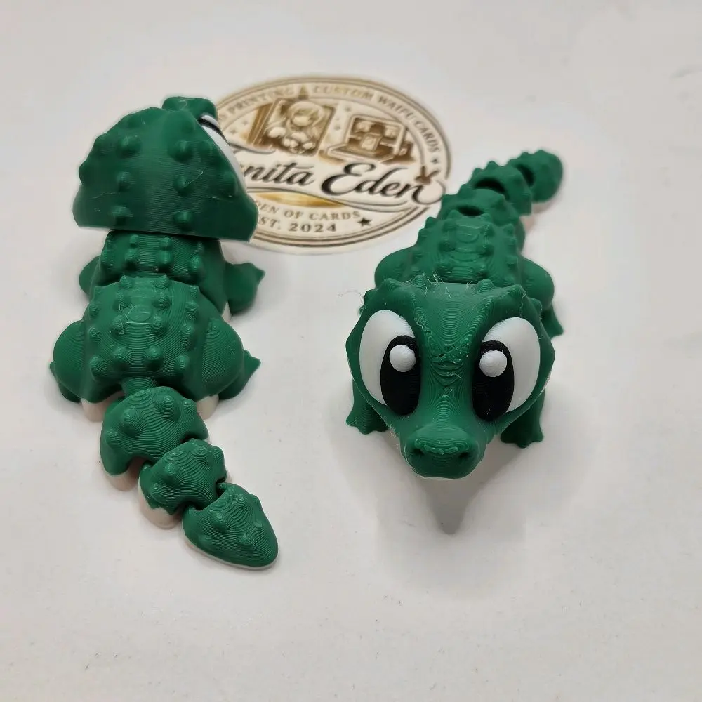 Cute Crocodile Keychains & Desk Decor – 3D Printed