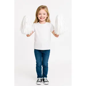 White Team Spirit Pom-Poms - 2 Pack
