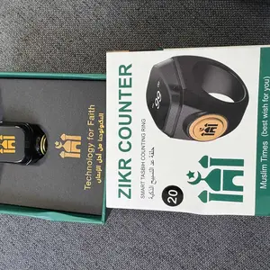 Smart Prayer Beads Ring with Timer, APP-Connected and Waterproof Electronic Counter, Ideal for Muslim Prayers and Daily Worship