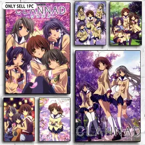 Anime C-CLANNAD Poster HD Sticky Waterproof Wall Art Anime Design | High Quality Print Aesthetic Home Living Bedroom Bathroom hallway Decor Trendy Room Decoration | Multiple Size Options Available