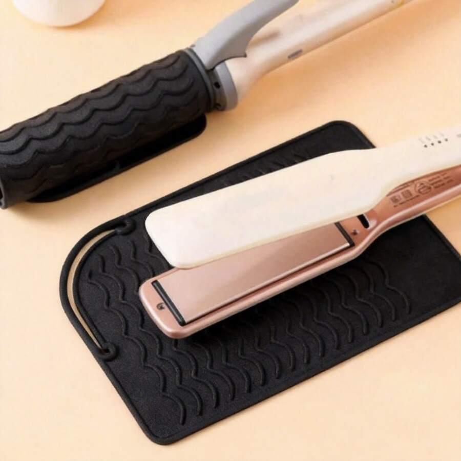 Large Automatic Curling Stick Heat-resistant mat Heat Resistant Silicone Mat for Hair Tools - Non-Slip Curling Iron & Flat Iron Heat Pad