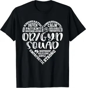 100%cotton OB Gyn Squad Obstetrician Gynecologist Healthcare Nurse T-Shirt