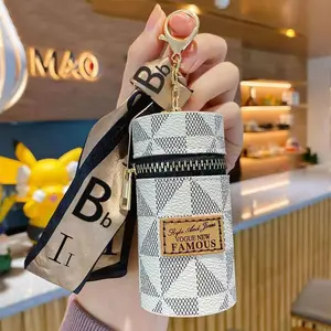 Women's Lightweight Plain Zipper Storage Pouch - Portable Organizer with Gold Decorative Accents for Coins, Lipstick, Earphones Trendy Minimalist Purse Fashionable Versatile Purse purses for women everyday purse everyday purse purse things unique purses