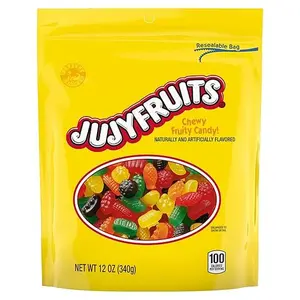 Wonka Jujyfruits Gummy candy, Assorted Gummy Candy, 12oz Resealable Bag