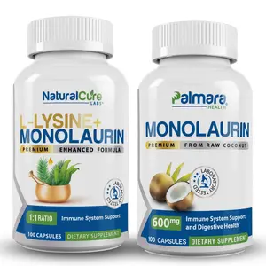 L-Lysine + Monolaurin & Premium Monolaurin 600mg – #1 Combo for Immune Strength and Digestive Health