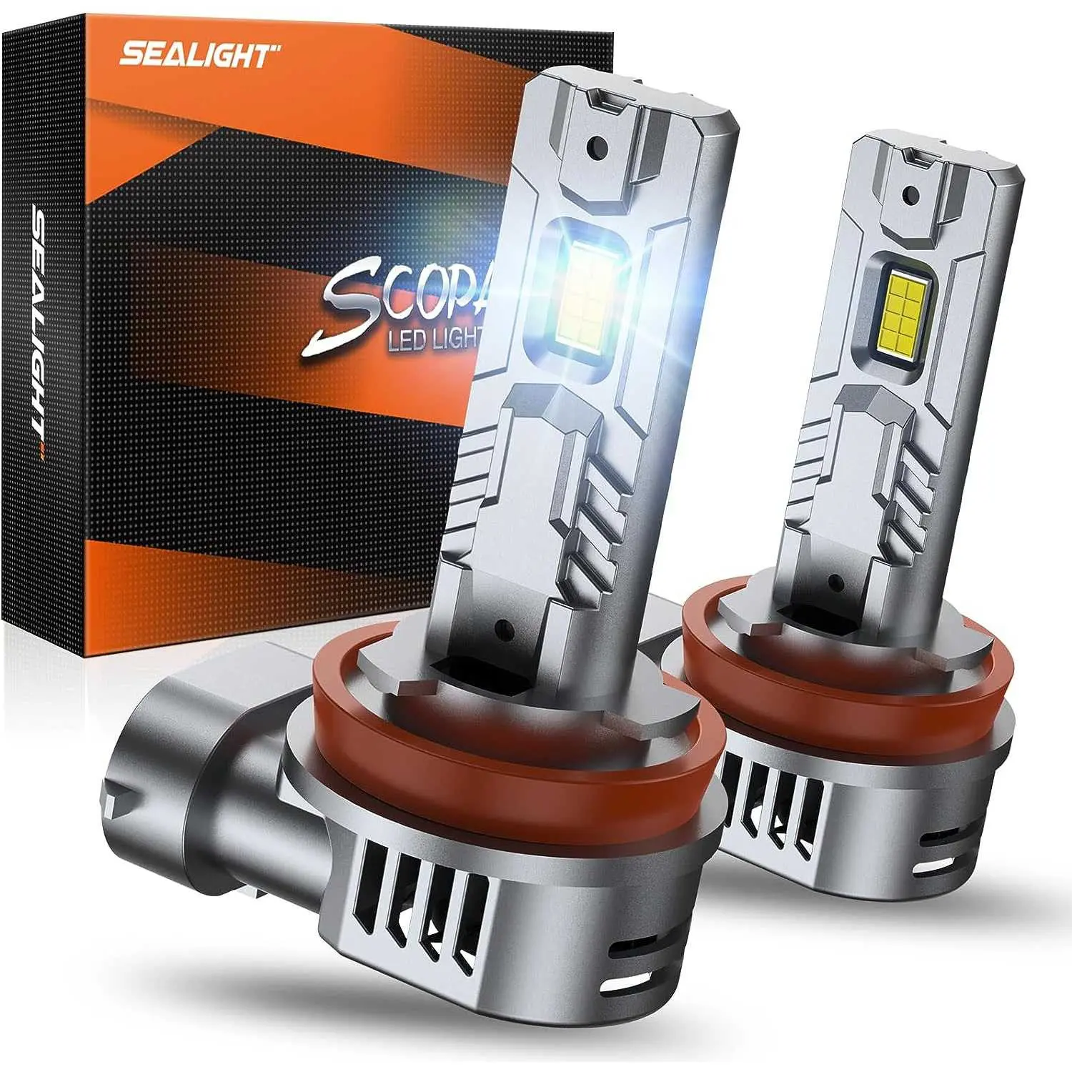 2010 Mazda CX-9 H11/H8/H9/H16 70W 6500K White IP68 LED Headlight Bulbs 2PCS SEALIGHT S2S