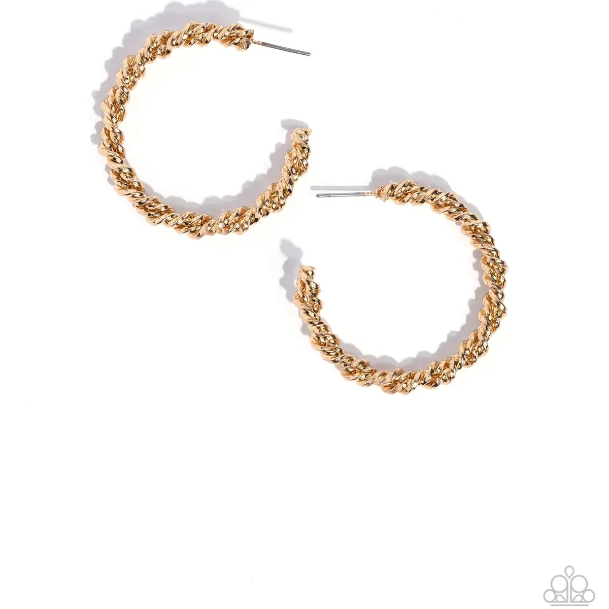 Braided Bravado - Gold Earrings
