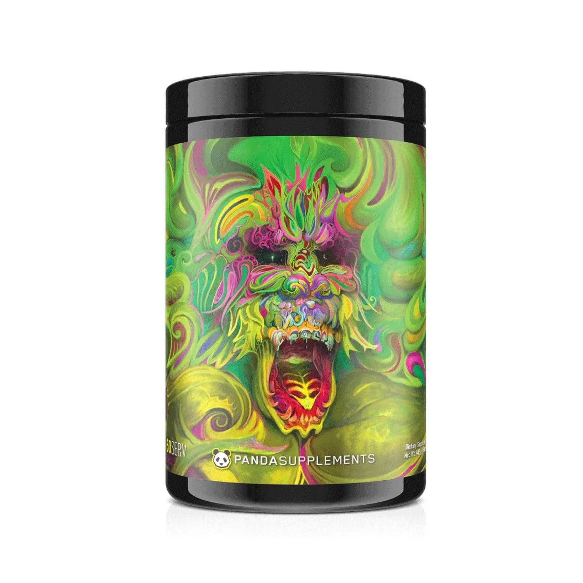 PANDA SUPPLEMENTS Rampage Extreme Pre-Workout Nutrition Powder - High-Stimulation Fitness Endurance Supplement, 800mg Alpha GPC, 400mg Caffeine (from 3 sources), Maximum Pump, Focus Boost, 50 Servings, Prop 65 Safe, Caffeine (400 Mg From Three Sources)