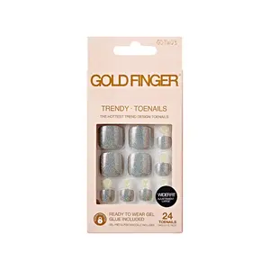 Gold Finger Trendy Wider Fit Toenails - Weekend