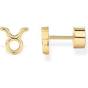 PAVOI 14K Gold Plated 925 Sterling Silver Posts Zodiac Sign Flat Back Earring Studs | Birthday Gift for Women | Astrology Earring Pair