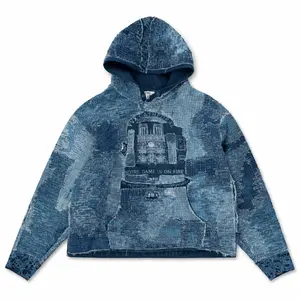 YVX Hint of Human Touch Notre Dame Hooded Sweatshirt Blue