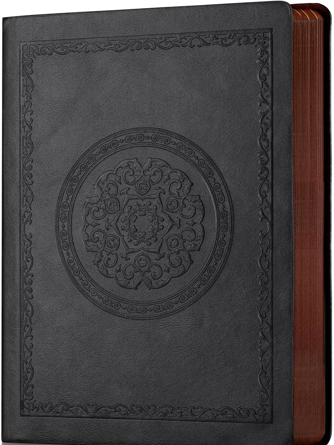 2025 Leather Vintage Journal Notebook, 300 Pages,Leather Softcover Lined Journal Notebooks ,Notebook Journals for Writing Travel,Business,Office,Black