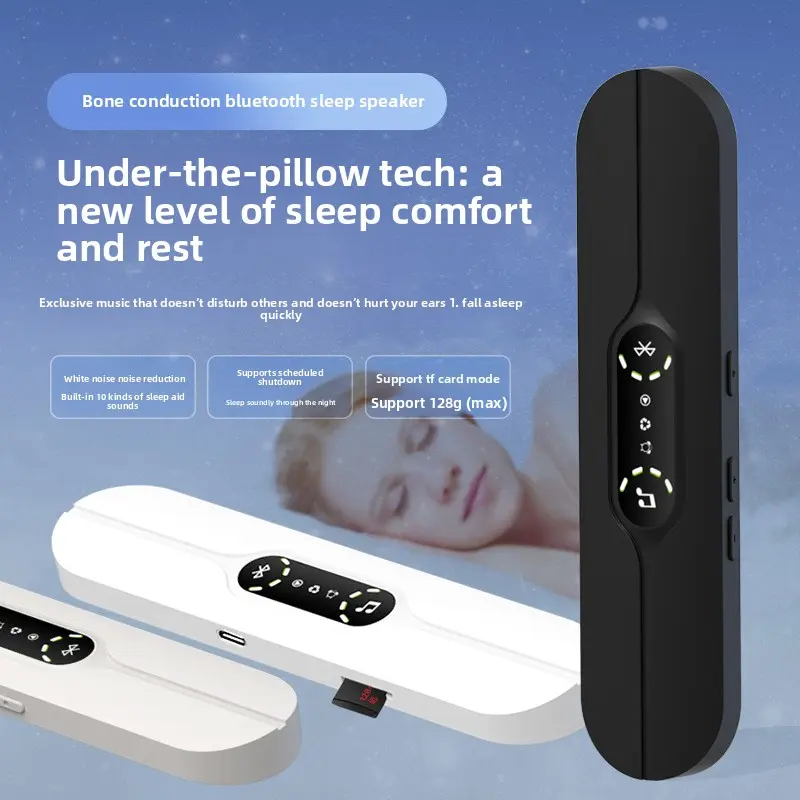 Bone Conduction Sleep Device Wireless Bluetooth Pillow Sleep Speaker