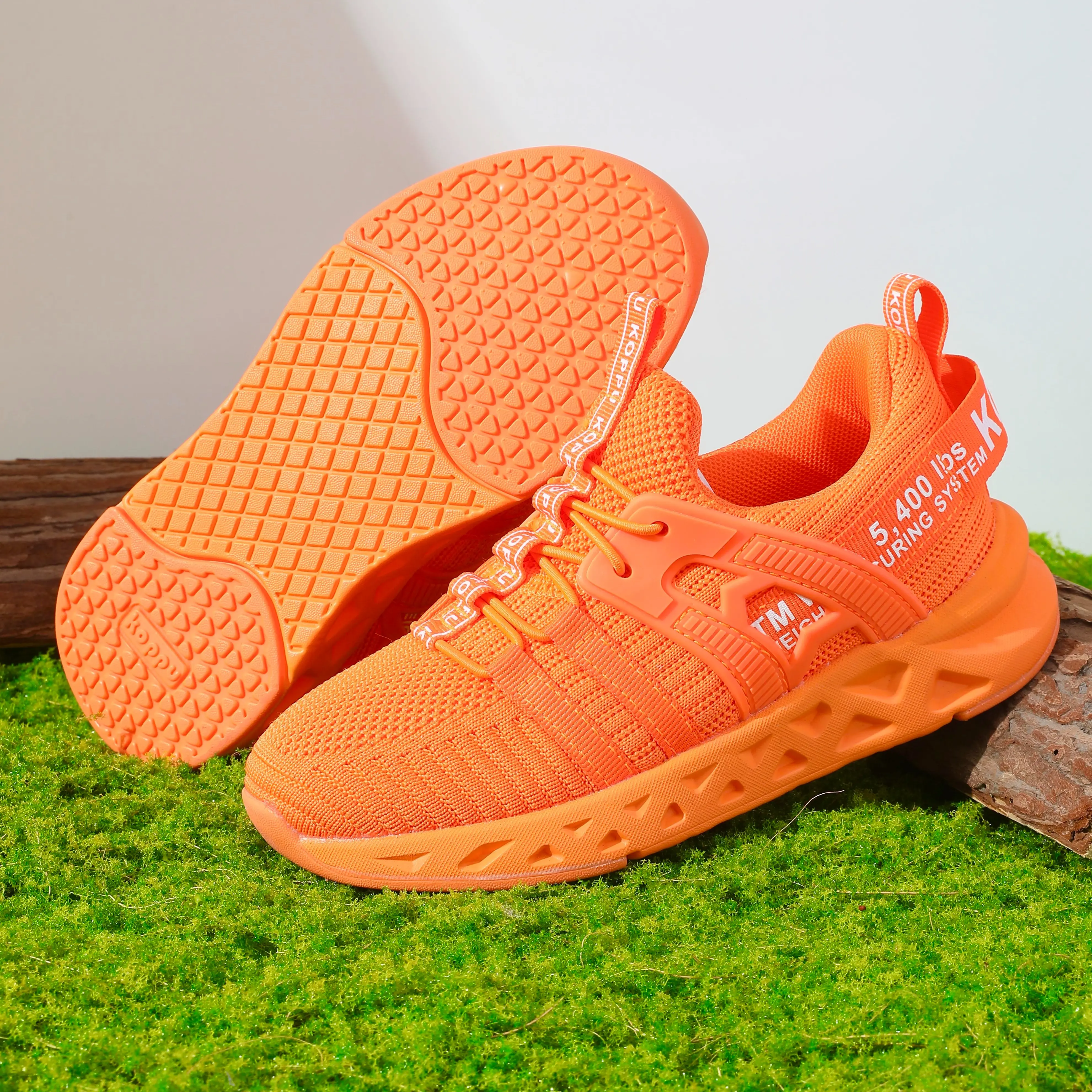 Koppu Kids' Soft Breathable Athletic Low Top Casual Sneakers with Cushioned EVA and Rubber Sole for School & Everyday Wear, Low Top Shoes, Preschool Sneakers, Fashion Sport Shoes, Round Toe, Knit, Playground, Synthetic, Active Children
