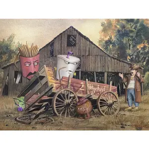 "Tarnations" - 24" x 18" High Quality Canvas Print