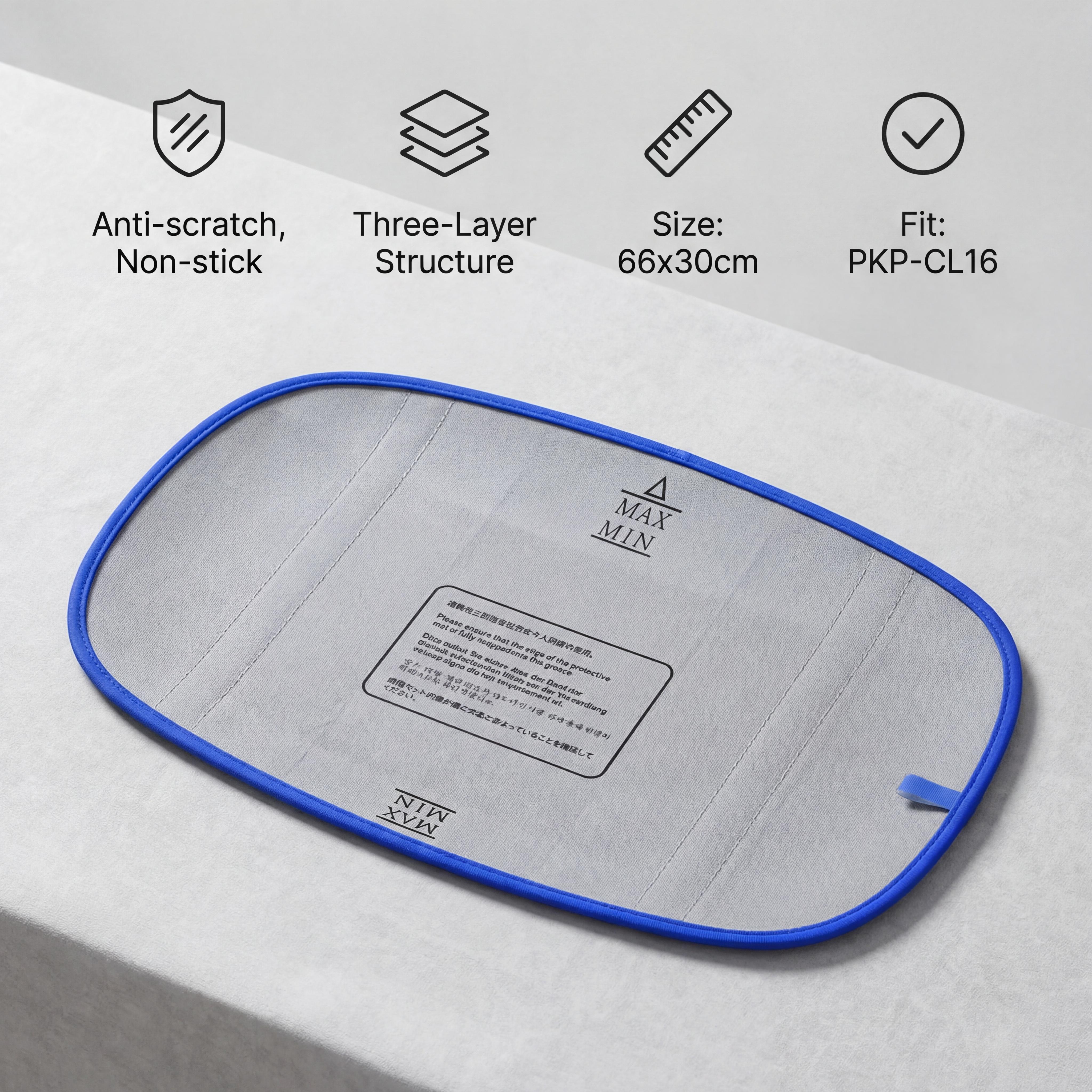 POKPAW Cat Litter Box Pad for CL16, Waterproof Scratch-Resistant Litter Liner, Anti-Tracking Mat for Self-Cleaning Cat Litter Box