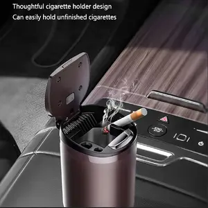 Car Ashtray Garbage Coin Storage Cup Container Cigar Ash Tray Car Styling Universal Size Plastic Trash Garbage Bin