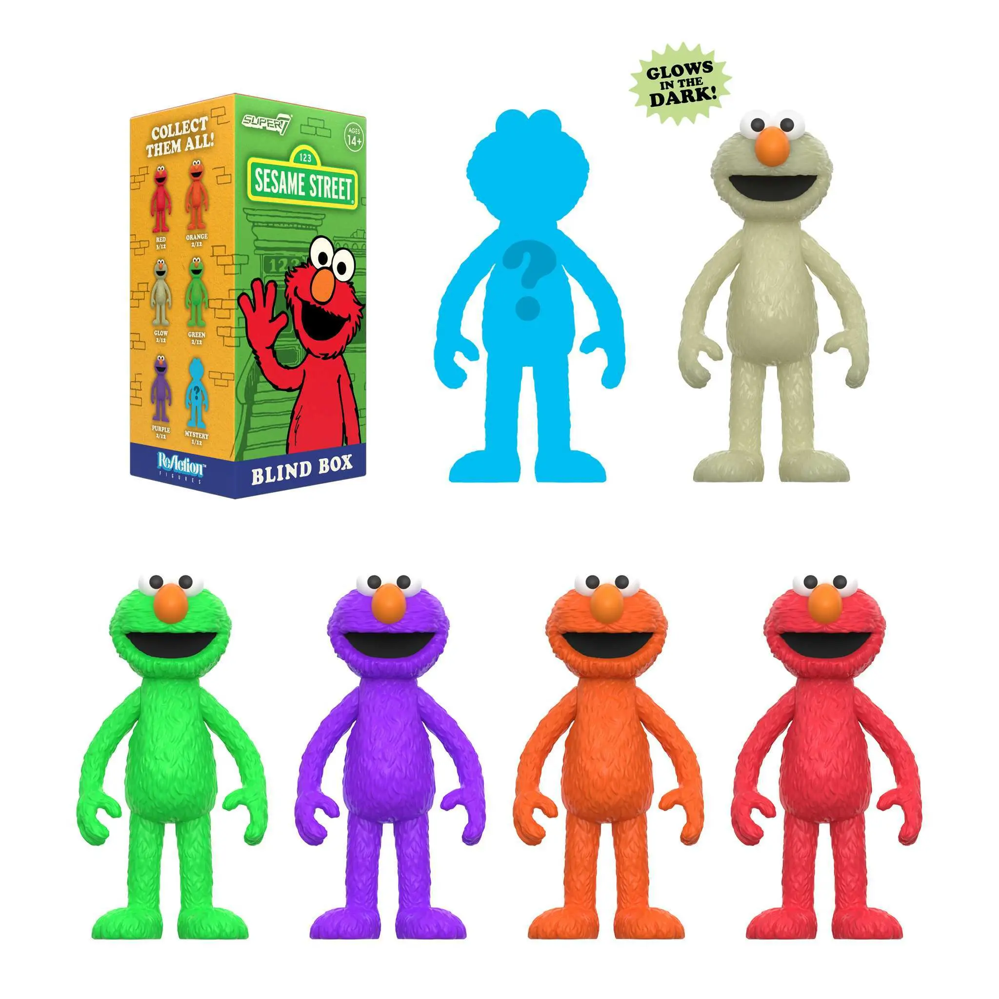 Super7 Sesame Street Blind Box Wave 04 - Elmo Individual Blind Box