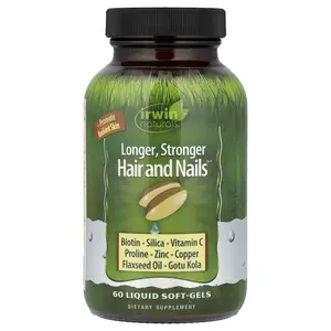 Irwin Naturals Longer, Stronger Hair and Nails™, 60 Liquid Soft-Gels