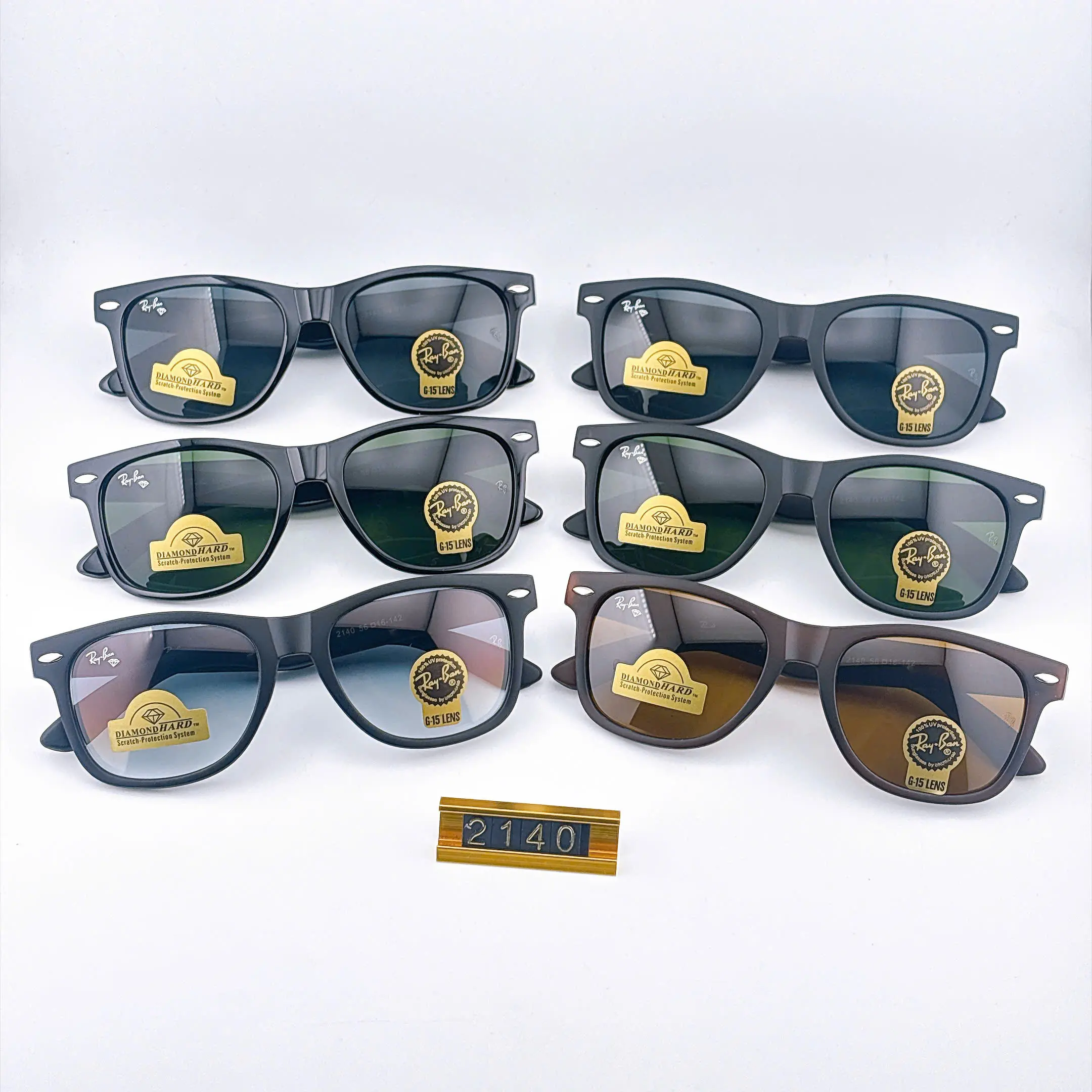 Ray-Ban Wayfarer Classic Polarized Sunglasses Black Square Frame UV400 Outdoor Driving Shades