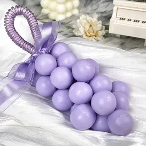 Paul Frank Grape Soap on a Rope – Handmade DIY Decorative Grape Soap, Natural and Gentle Moisturizing and CleansingLong-Lasting Fresh Scent Perfect for Home Décor and BathroomAesthetic & Creative Christmas Gift Choice Body Care Daily