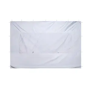 【FathersDayGift】 VEVOR Canopy Sidewalls, Fit for 10 x 10 ft Pop Up Canopy Tent, Tent Side Walls with Waterproof and Sunlight Protection Layer for Outdoor Event Tents, Vendor Booths, Camping (1 Sidewall Only, White), Sunshade Canopy, Outdoor Shade Canopy