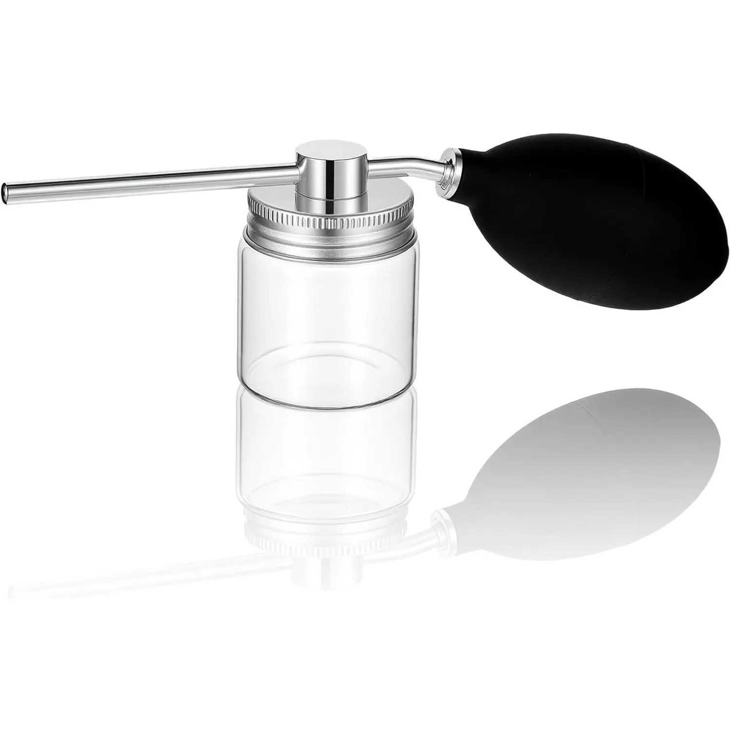 Refillable Powder Spray Bottle, Diatomaceous Earth Powder Duster Leak-Proof Garden Duster Powders Applicator Hair Fiber Applicator with Precision Nozzle for Organic Gardening Supplies and Daily Spray