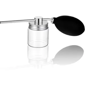 Refillable Powder Spray Bottle, Diatomaceous Earth Powder Duster Leak-Proof Garden Duster Powders Applicator Hair Fiber Applicator with Precision Nozzle for Organic Gardening Supplies and Daily Spray