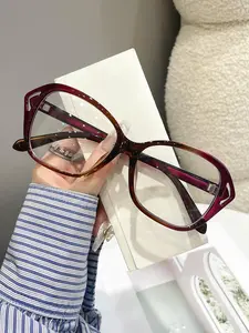 Women's Fashion Stylish Square Frames Eyeglasses, Casual Anti-blue Light Eyeglasses for Everyday Use, Fashion Accessories for Outdoor Activities