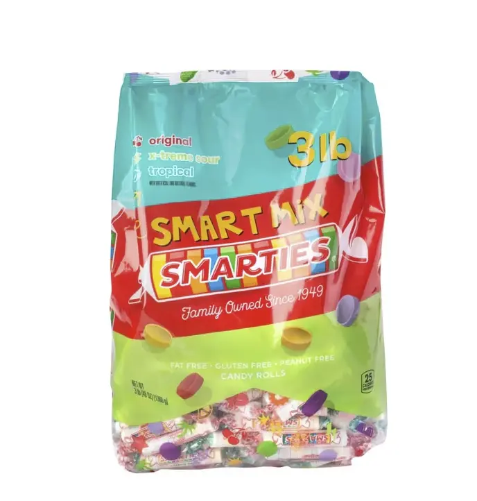 3 lbs. Bulk 180 Pc.Candy Rolls Original, Sour & Tropical Smart Mix Bag