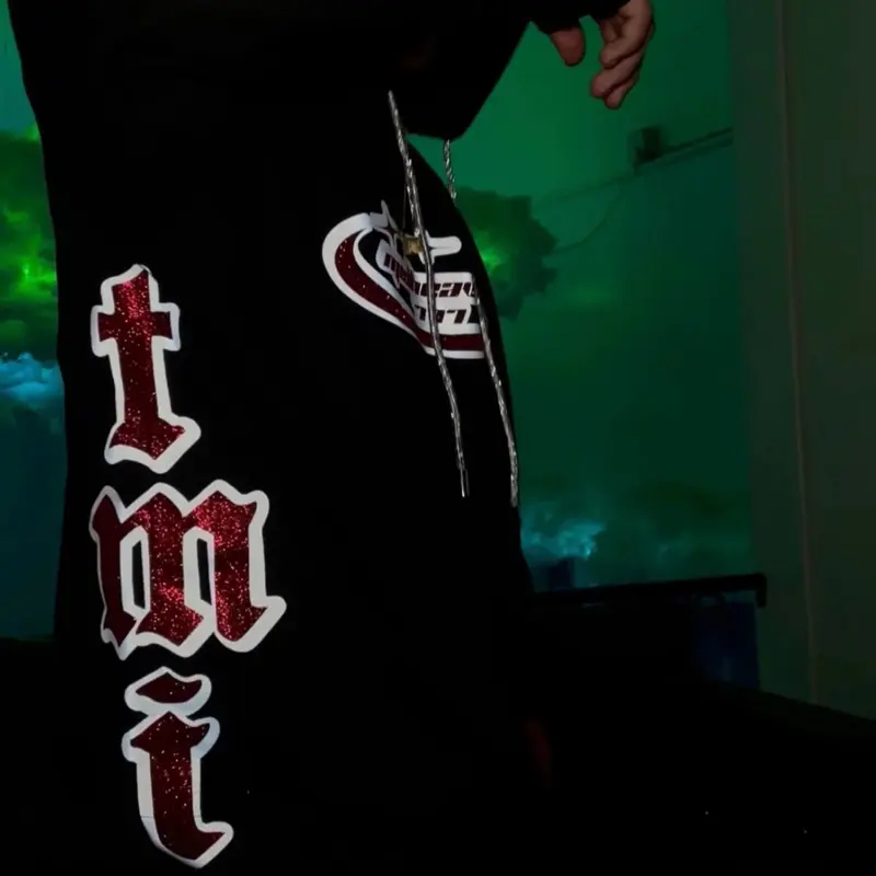 TMI REFLECTIVE HOODIE - BLACK