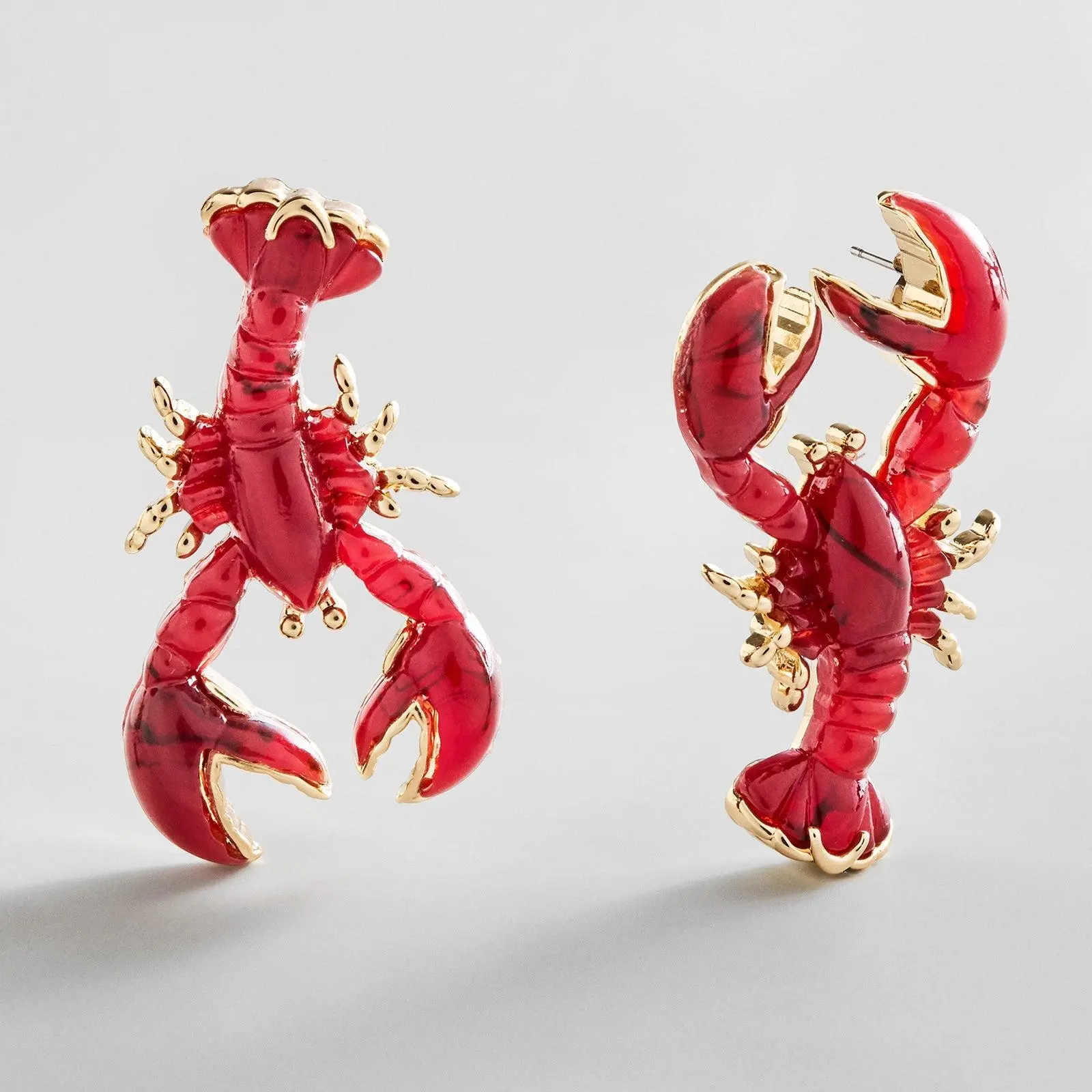 Fresh Catch Lobster Earrings, Chunky Jewelry, Colorful Funky Earrings for Earring Stack & Jewelry Stack