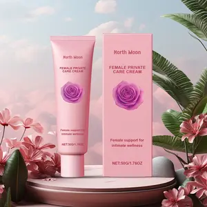 North Moon Rose & Mint Gentle, Mild Intimate Body Care Cream - Deep Hydration, Hydrating, Moisturizing, Moisturizer, Soothe Dryness & Odor, Non-Irritating for Sensitive Skin