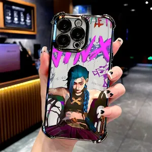 The Jinx Phone Case from The Dual City Master Is Compatible with Iphone Models 17 Pro Max Ai, 16, 15, 14, 13, 12, 11 Pro Max, X, XR, XS Max, 8, And 8 Plus & Samsung Galaxy S25 Ultra S24 S23 S22 S21 Plus Featuring a Transparent Soft Back for Drop