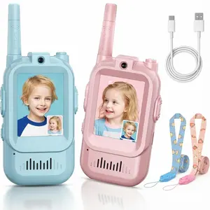 Video Walkie Talkies Toys for Kids 2 Pack Long Range Communication with Camera Ideal for 3-12 Year boy & girl