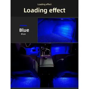 Suitable for Audi A4L, A5, A6L, Q3, Q5L, A8L, Q7, A7 interior underfoot decorative ambient colorful footwell lights