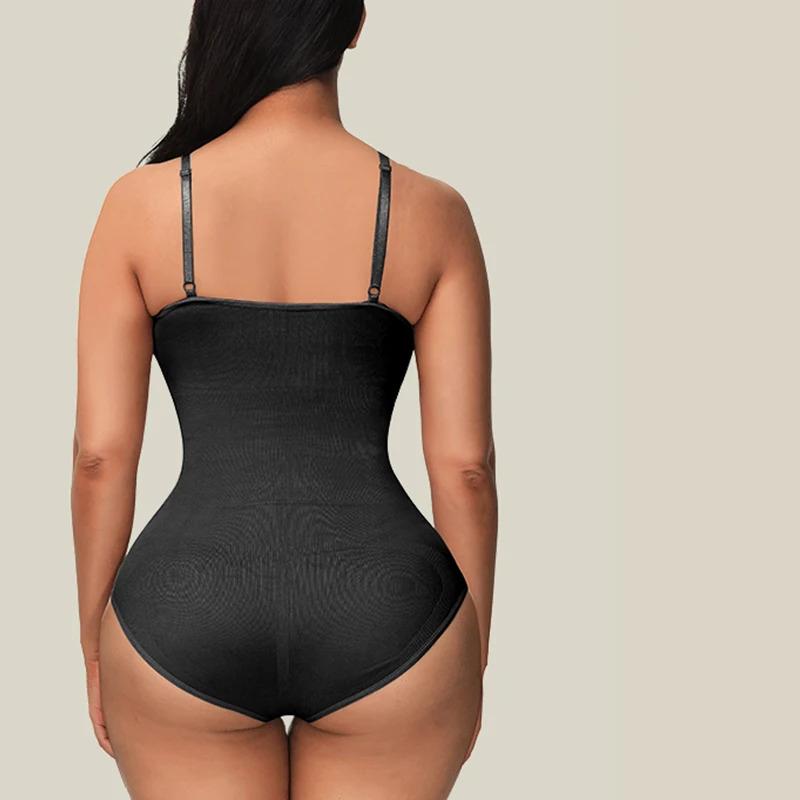 Women’s Slimming Bodysuit Shapewear Minimalist Straps Breathable Fabric Soft Spandex Womenswear Adjustable Casual Seamless Compression Fit Sexy Basic formador  con