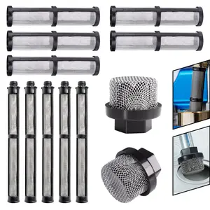 246385 246384 287032 Filter Set for Graco 390 395 490 495 595 3400 Sprayer – Stainless Steel Paint Sprayer Replacement Filters for Pump, Gun & Suction Tube