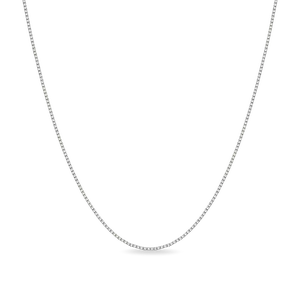 PASCAL Box Chain Necklace 1mm for Women & Men Minimalist Fine Jewelry for Everyday Wear