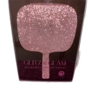 Glitz And Glam Hand Held Mirror Glitzy - High-Quality Mirrors for Everyday Use