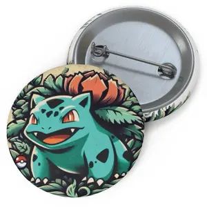 Venusaur Pokemon Pin Button, Gift for Gamer, Gaming Button, Gaming Fashion, Pokemon, 1.5”