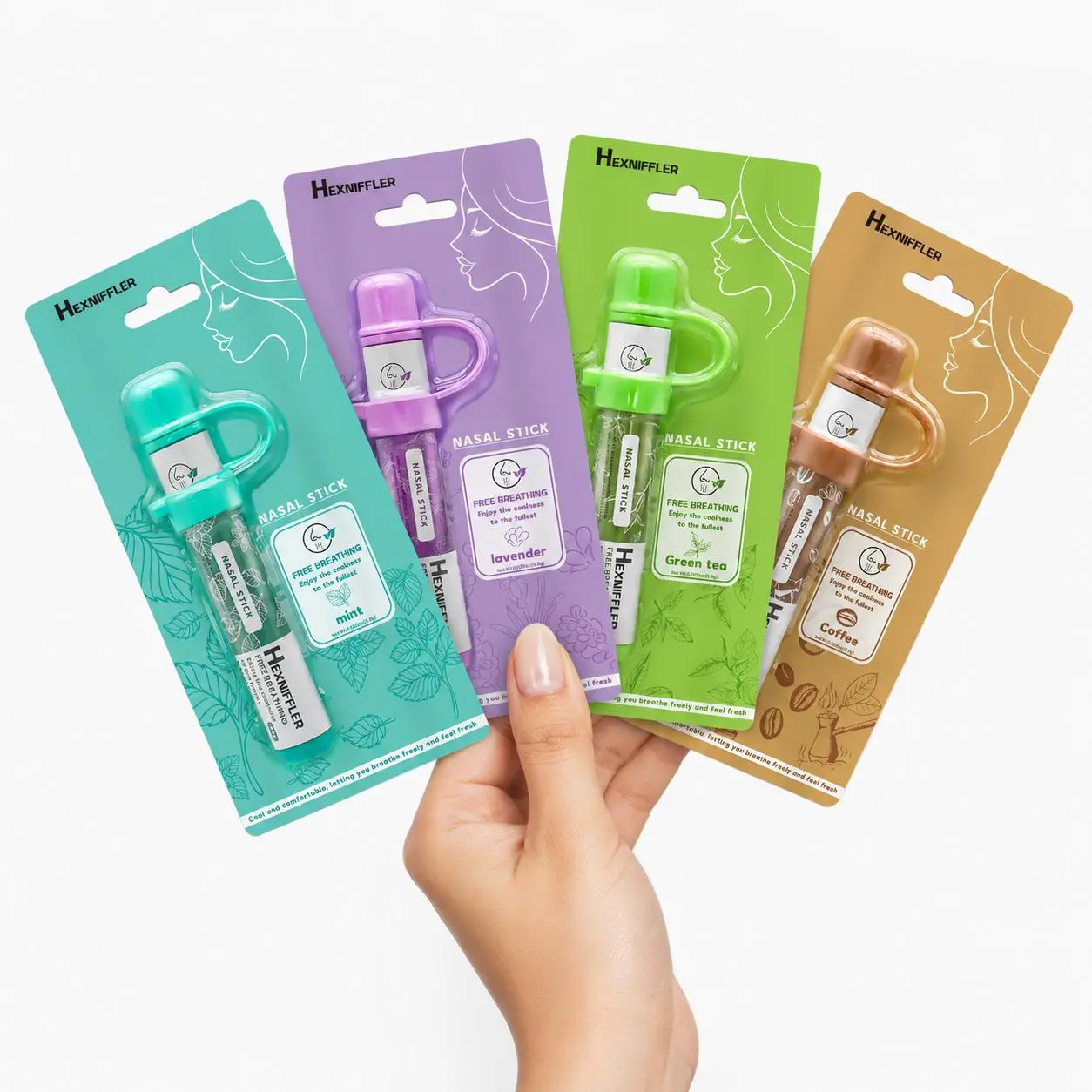 Portable Aroma Stick, Compact Pocket Fragrance Accessory, Refreshing Scent for Home, Office, Car, Travel & Everyday Use, 4 Scents