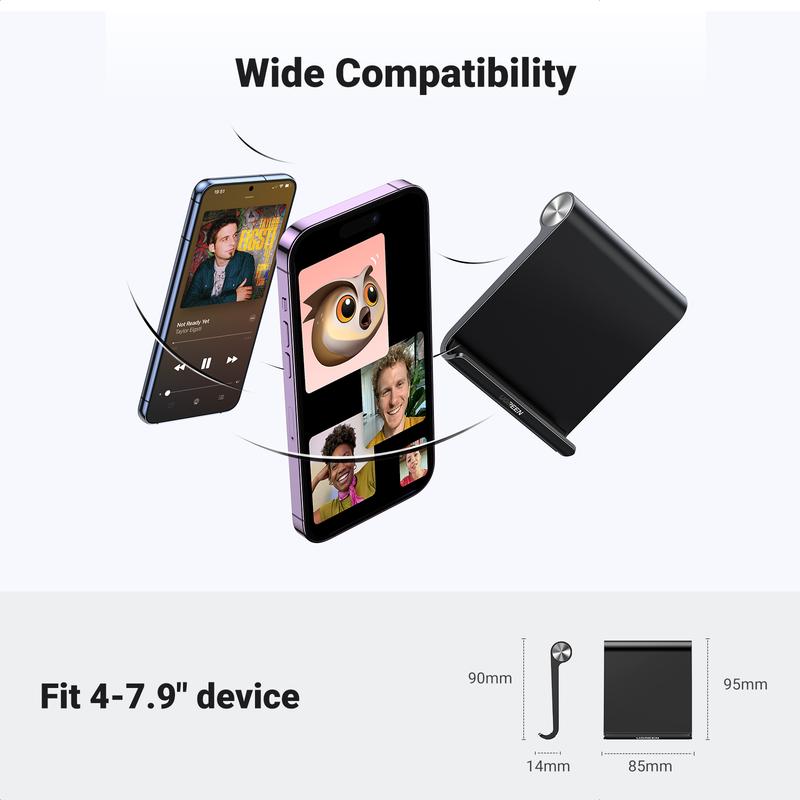 UGREEN Desk Cell Phone Stand, Table Stand Holder, Adjustable Portable Desktop Dock Office Compatible with iPad Pro 11 9.7 10.5 Air Mini 5 4 3 2 iPhone 17 16 15 14 13 12, Ideal for Folding Desk Smartphone Use, Deals for You,TikTokShopHolidayHaul